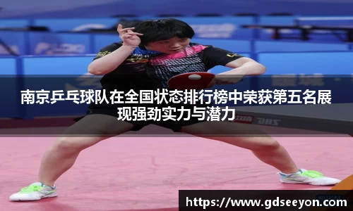 南京乒乓球队在全国状态排行榜中荣获第五名展现强劲实力与潜力
